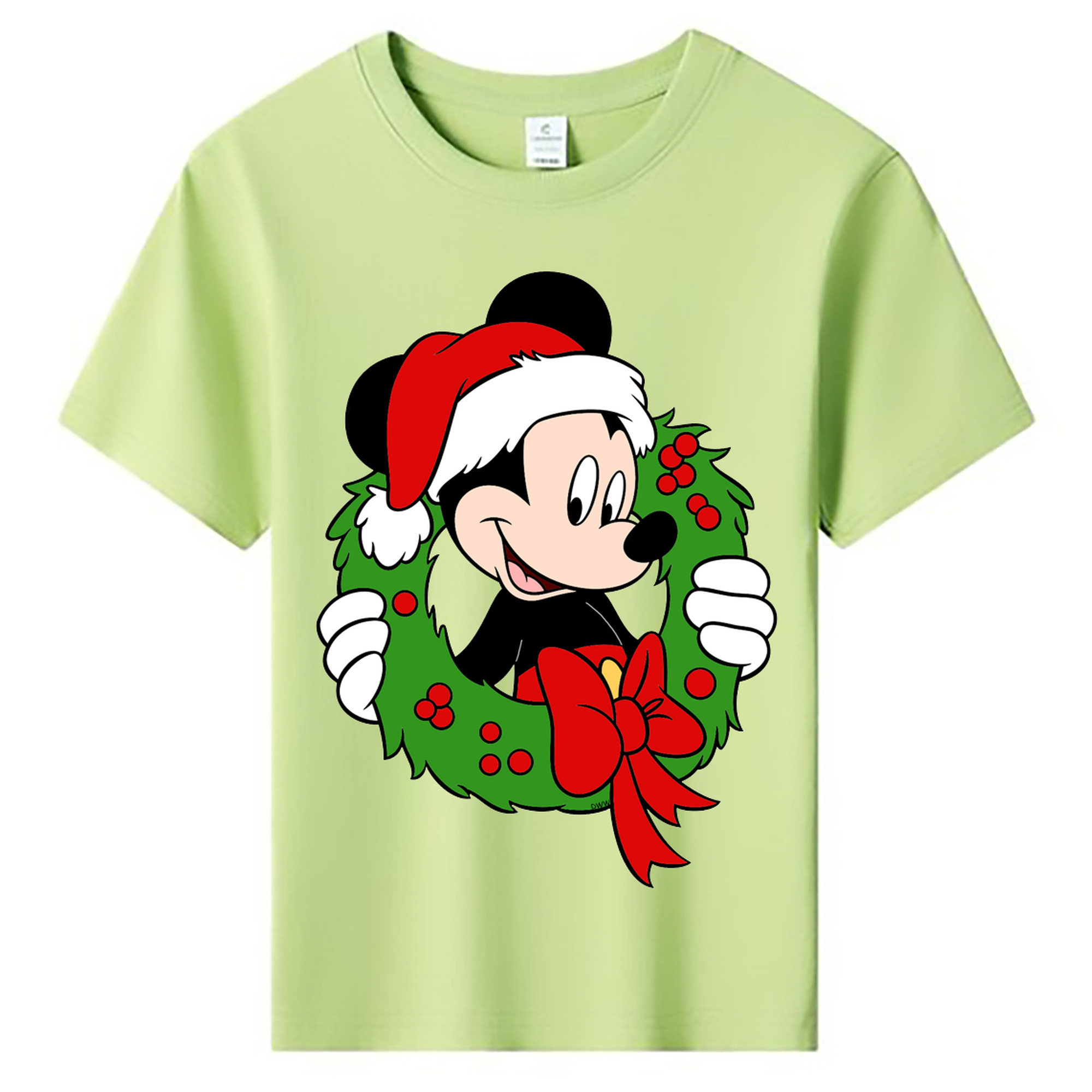 ミッキーマウス Mickey Mouse 綿100％キッズTシャツ（フロントプリント）
